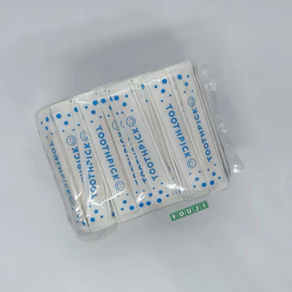 ไม้จิ้มฟันซอง 2 ปลาย แบบแพ็ค 500 ชิ้น (ยิ้ม)/ Double ended toothpick 500 pcs