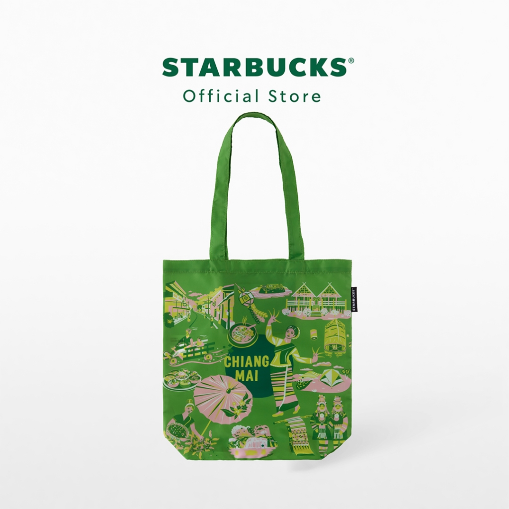 Starbucks Chiang Mai Discovery Tote Bag กระเป๋าสตาร์บัคส์ A11180256