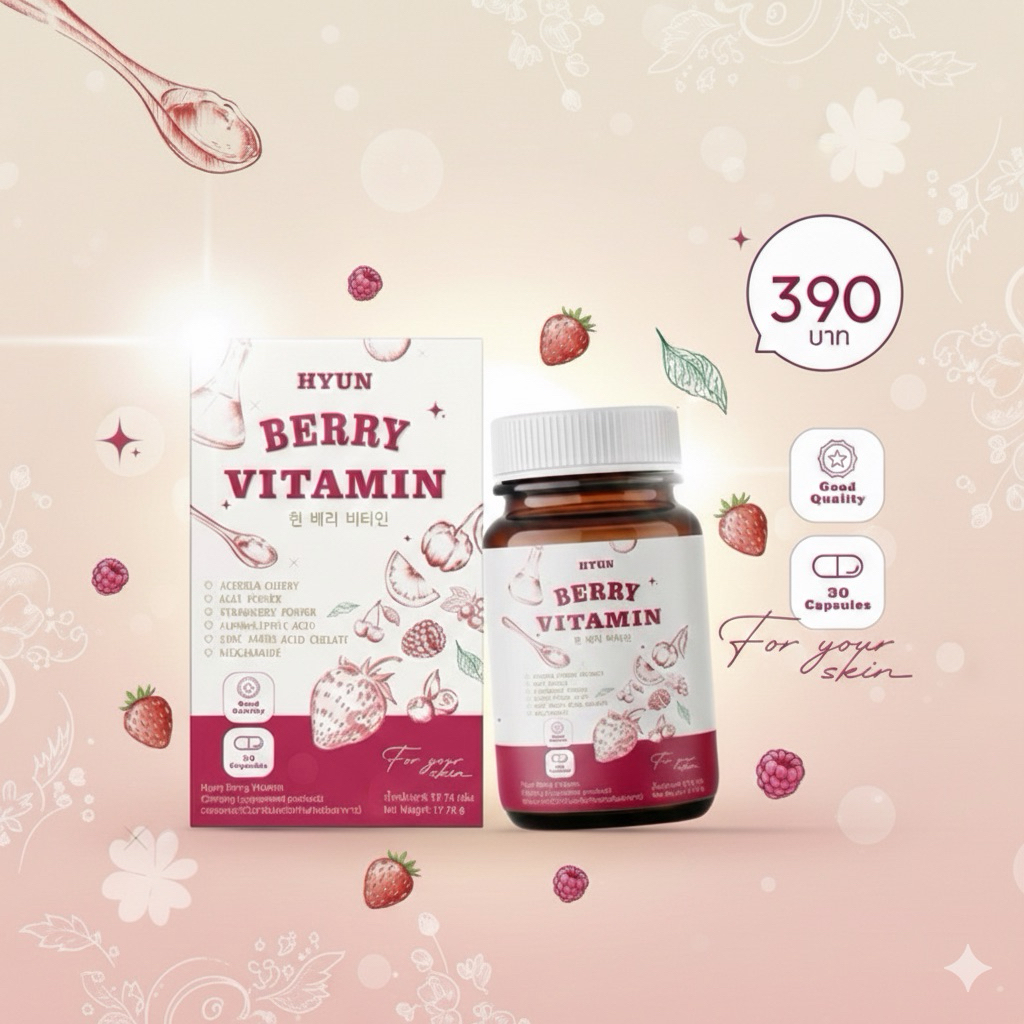 วิตามินเกาหลี (30 แคปซูล) HYUN BERRY VITAMIN