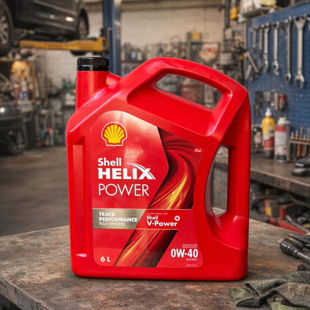 น้ำมันเครื่องดีเซล Shell Helix Power 0W-40 6 ลิตร