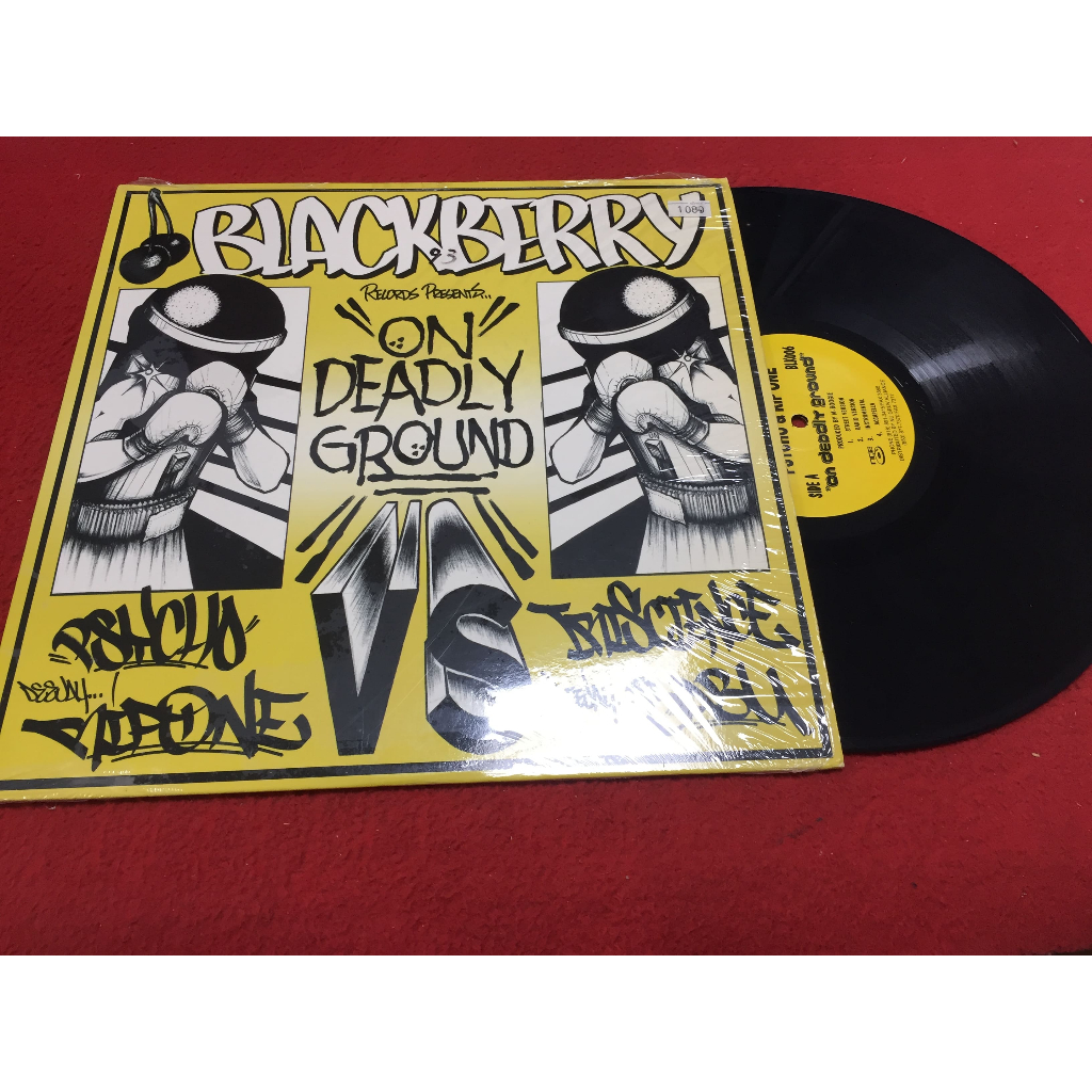 On Deadly Ground -  Psycho & Rip One ขนาด 12 นิ้ว LP ร้าน PinHaiMusic B97