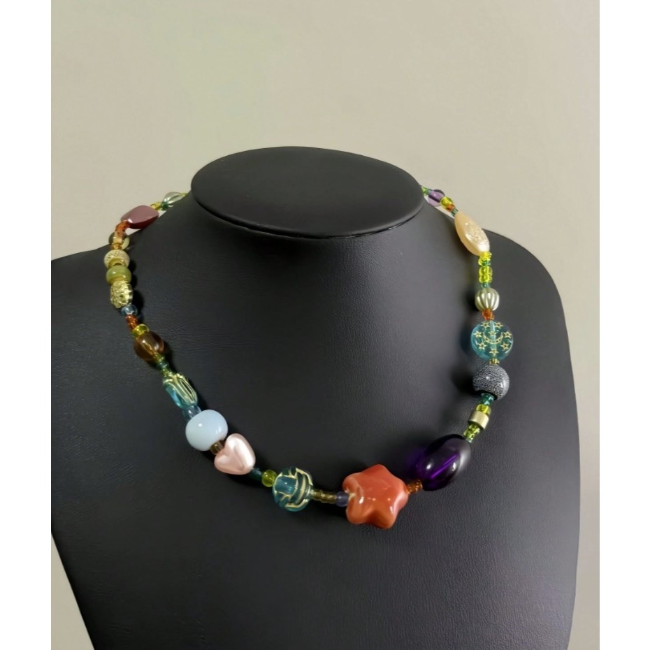 kym.vibes - railay necklace  สร้อยคอลูกปัด สร้อยใส่ไปทะเล