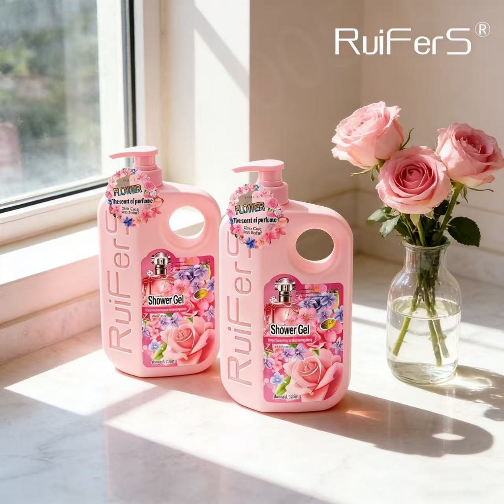 RUIFERS เจลอาบน้ำ RuiFeIshi กลิ่นหอมสดชื่น 1000มล. ฟองเยอะ หนา อ่อนเยาว์ สารสกัดจากธรรมชาติ กลิ่นหอมสดใสตลอดทั้งวัน