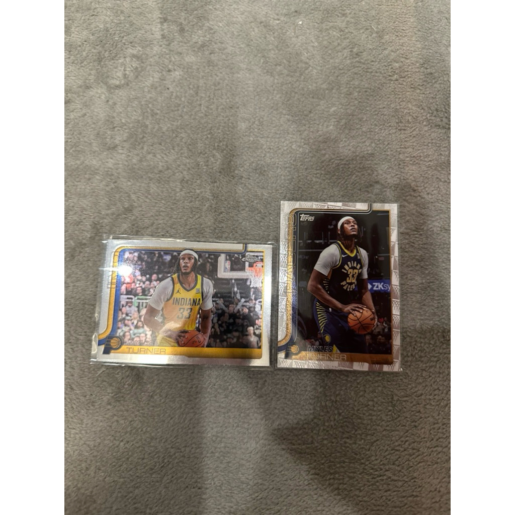 การ์ด Topps chrome Basketball Myles Turner(Base,Insert)