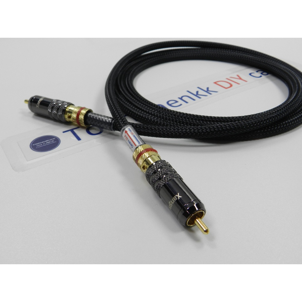 สายสัญญาณเสียงซับวูฟเฟอร์แบบเข้าหนึ่งออกหนึ่งรุ่นใหญ่ Subwoofer cable Canare GS-6 1-1 (ความยาว 1-5m)
