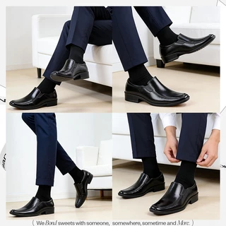 FBAShop รองเท้ายางผู้ชายใส่ทำงานรุ่นใหม่ หัวเหลี่ยม ข้อต่ำ โลฟเฟอร์ สไตล์อังกฤษ แบบสวม ใส่สบาย แนวสุภาพทางการ