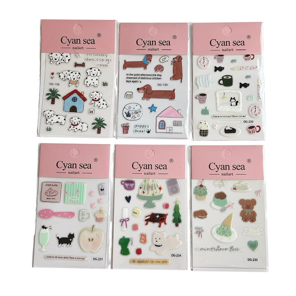 สติ๊กเกอร์ไดคัทแบบนูนใส 3D สุดน่ารัก DIY กันน้ำ ตกแต่งไอแพด,เคสมือถือ Jelly Stickers (STd5) ราคา ถูกที่สุด ดีลบีเคเค แกลเลอรีภาพที่ 8