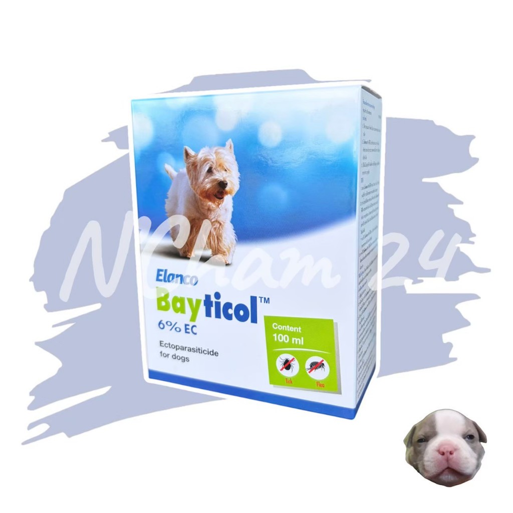 Bayticol 6% E.C. บรรจุ 100 ซีซี ผลิตภัณฑ์กำจัดเห็บหมัด ชนิดผสมน้ำ จบปัญหาทั้งตัวสัตว์และสิ่งแวดล้อม
