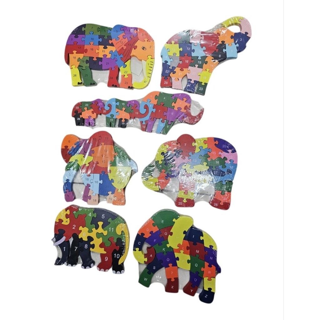 AMจิ๊กซอว์ไม้รูปสัตว์เสริมพัฒนาการเด็ก (Wooden Animal Puzzle)