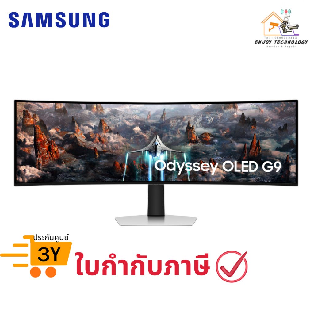 จอมอนิเตอร์เกมมิ่ง Gaming Monitor 49 นิ้ว Odyssey OLED G9 G934C DQHD 240Hz (LS49CG934SEXXT)
