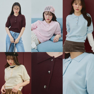 Nineties Design Polo เสื้อยืด เสื้อถักไหมพรม รุ่น Polen