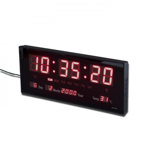 นาฬิกาแขวนผนังระบบ Red LED Calendar Wall Clock JH3615R