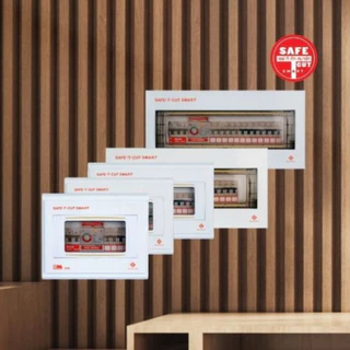 ตู้โหลด SAFE-T-CUT SMART ตู้คอนซูเมอร์ยูนิตพร้อมอุปกรณ์ RCBO รุ่น Premier 4 ช่อง/6 ช่อง/8 ช่อง/10 ช่อง/12 ช่อง