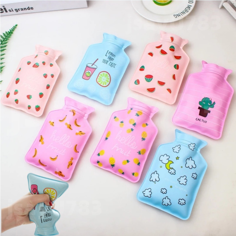 🏠ถูกที่สุด! ถุงน้ำร้อน กระเป๋าน้ำร้อน PVC ลายน่ารัก แบบพกพา ใบเล็กกะทัดรัด คลายหนาวแก้ปวดเมื่อย ช่วยลดอาการปวดประจำเดือน