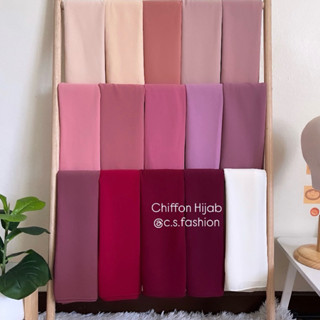 (พร้อมส่ง✨)ผ้าคลุมชีฟองพันยาว ฮิญาบพันยาว ผ้าคลุมชีฟองเนื้อท…