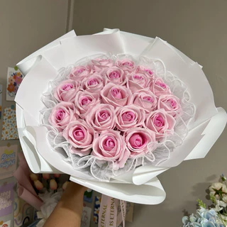 ช่อดอกกุหลาบ *ดอกปลอม* (ห่อช่อทรงกลม) V1📌จำกัด 1ช่อ/ 1 ออเดอร์ 📌 ช่อกุหลาบวาเลนไทน์✏️เขียนการ์ดแจ้งในแชท/หมายเหตุ✏️