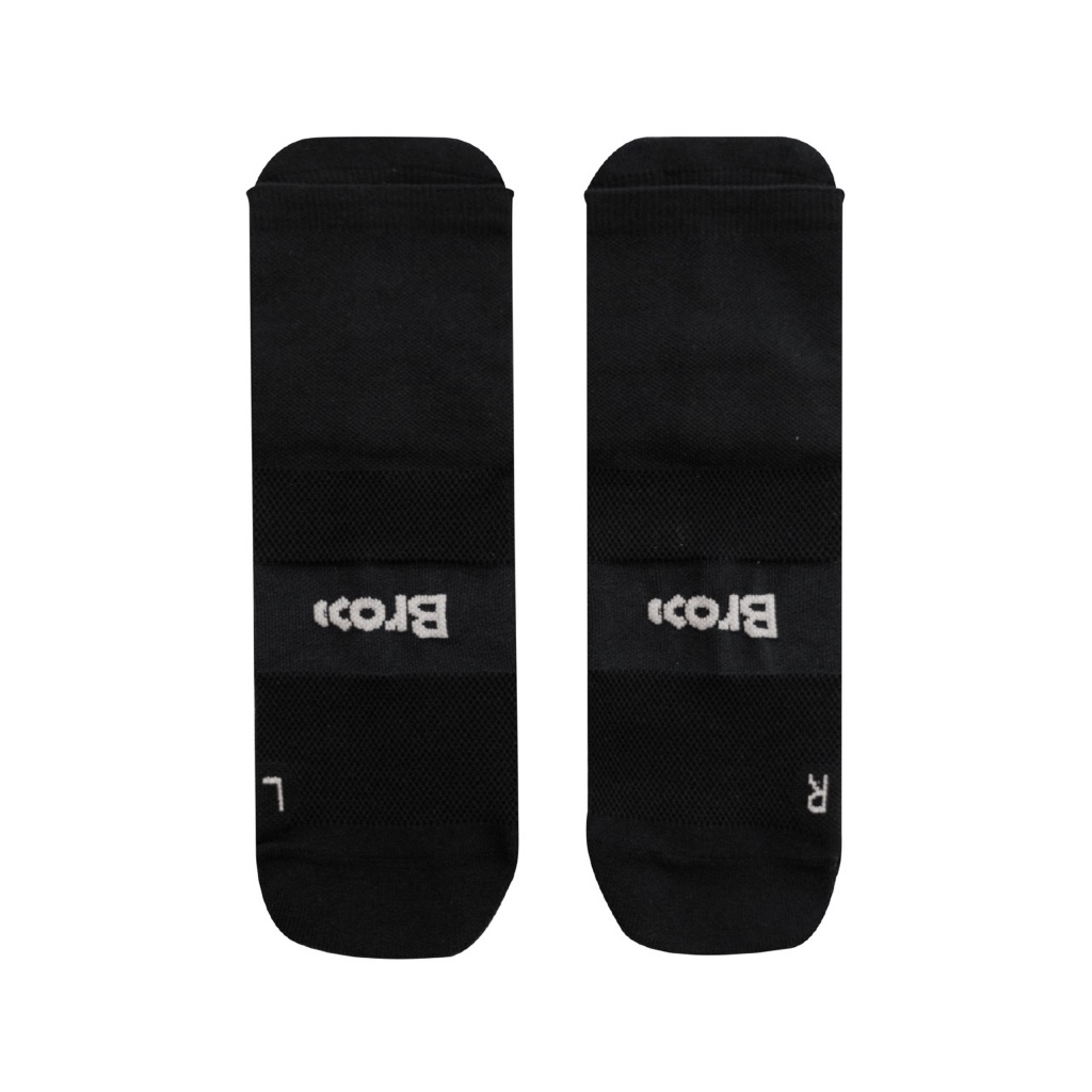 BROOO PRO RUNNING LOW CREW SOCK BLACK
