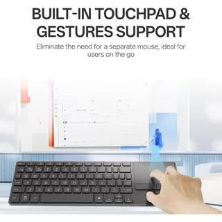 🔥ขายดีมาก🔥Rapoo E900T Wireless Bluetooth Keyboard with Touch pad คีย์บอร์ดไร้สายมัลติโหมดพร้อมทัชแพด