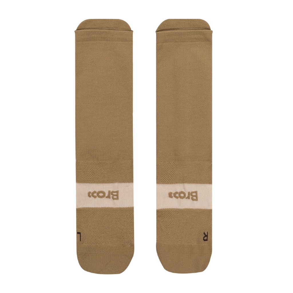 BROOO PRO RUNNING CREW SOCK BROWN