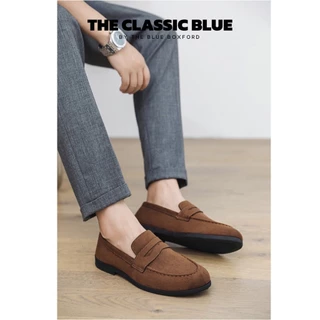 (พร้อมส่ง)The Classic blue - Dean Penny Loafer shoes รองเท้าหนังโลฟเฟอร์ - ไซส์ใหญ่สุด 45 ยาว 27.5 ซม.