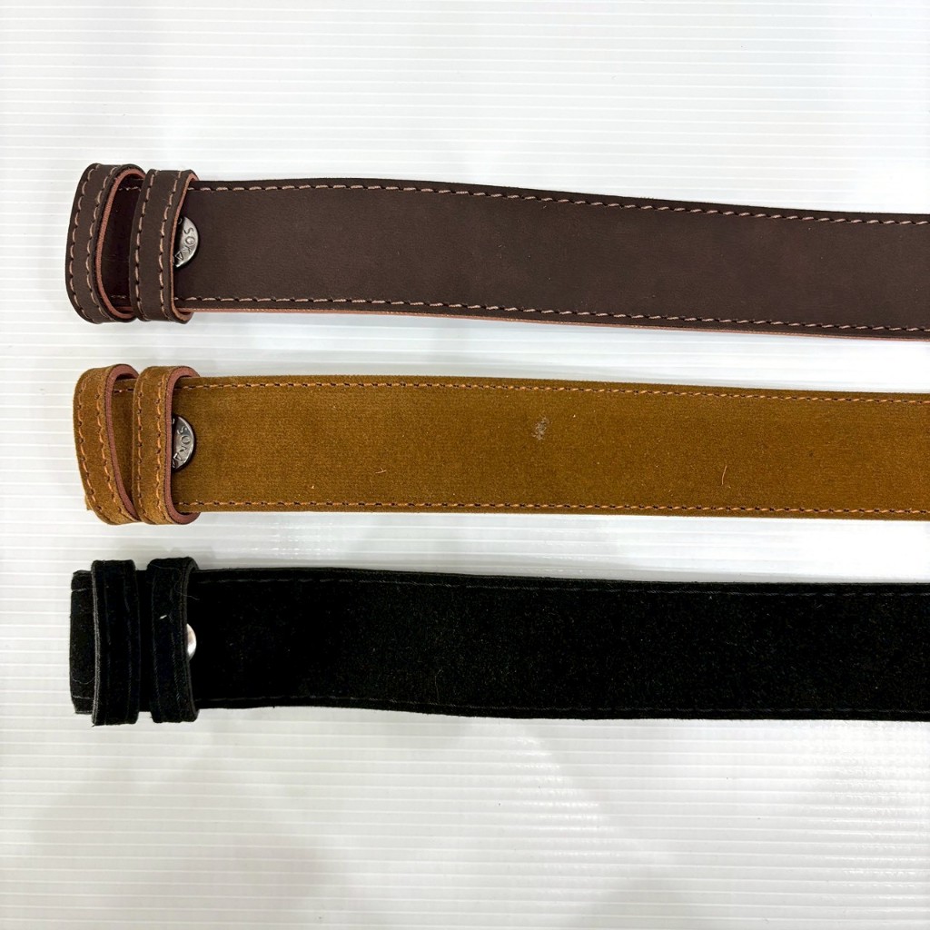 เข็มขัดนักศึกษา กำมะหยี่ สีน้ำตาลแก่ สีน้ำตาลอ่อน สายเปล่า ไม่มีหัว คุณภาพดี พร้อมส่ง - รูปที่ 5