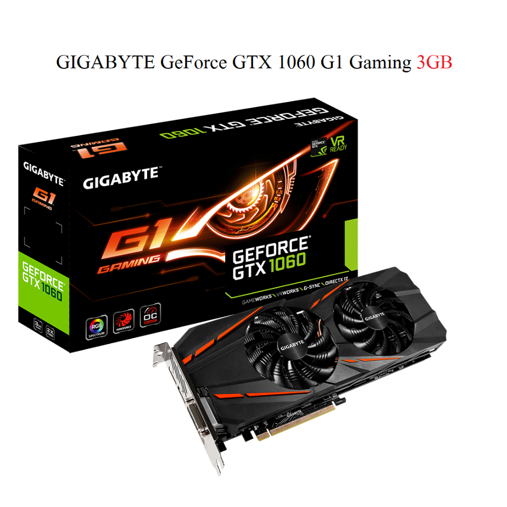 GTX 1060 3GB (การ์ดแสดงผล) GIGABYTE G1 Gaming แถมกล่อง