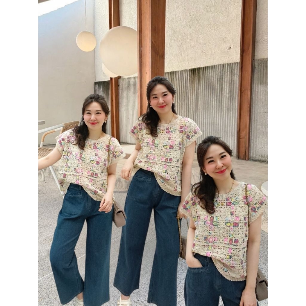 *ขายดี พร้อมส่ง* เสื้อถักMelodyงานถักลายสวยพรีเมี่ยม