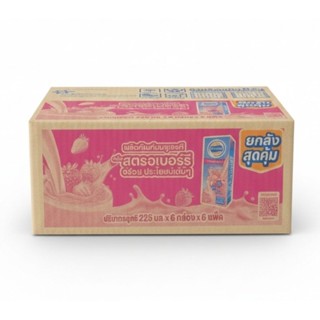 นมยูเอชที โฟร์โมสต์ รสสตรอว์เบอร์รี่ ขนาด 225 มล. (ยกลัง 36 …