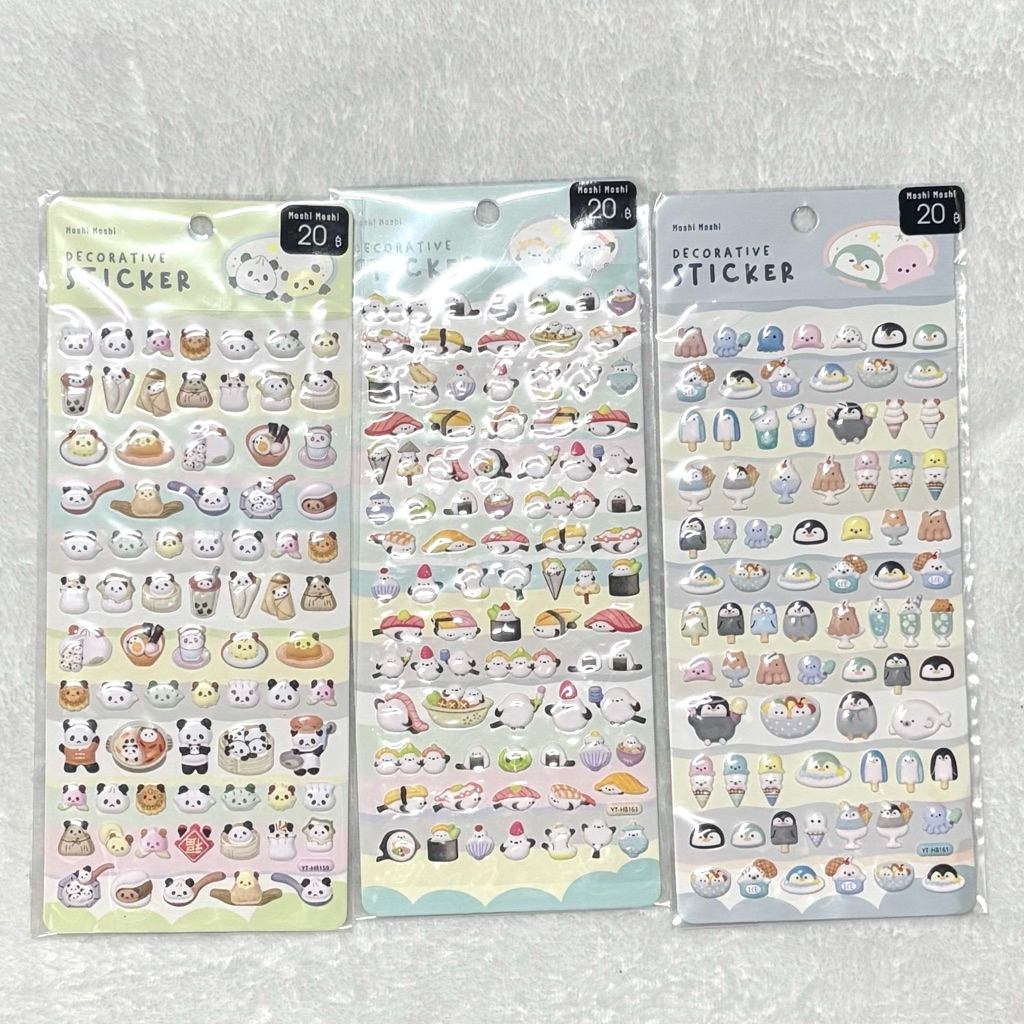 สติกเกอร์แบบนูน Moshi Moshi