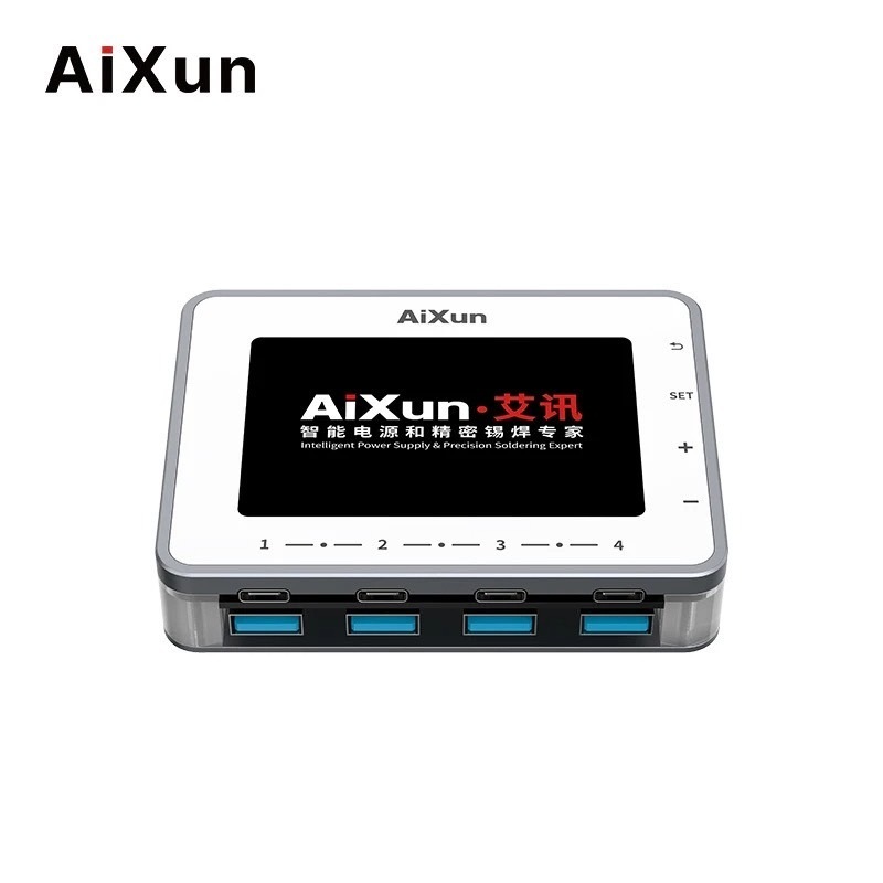 แท่นชาจ์ AIXUN-PF26 USB .อัจฉริยะจอแสดงผลดิจิตอลฟ้าผ่า QC 3.0 260W