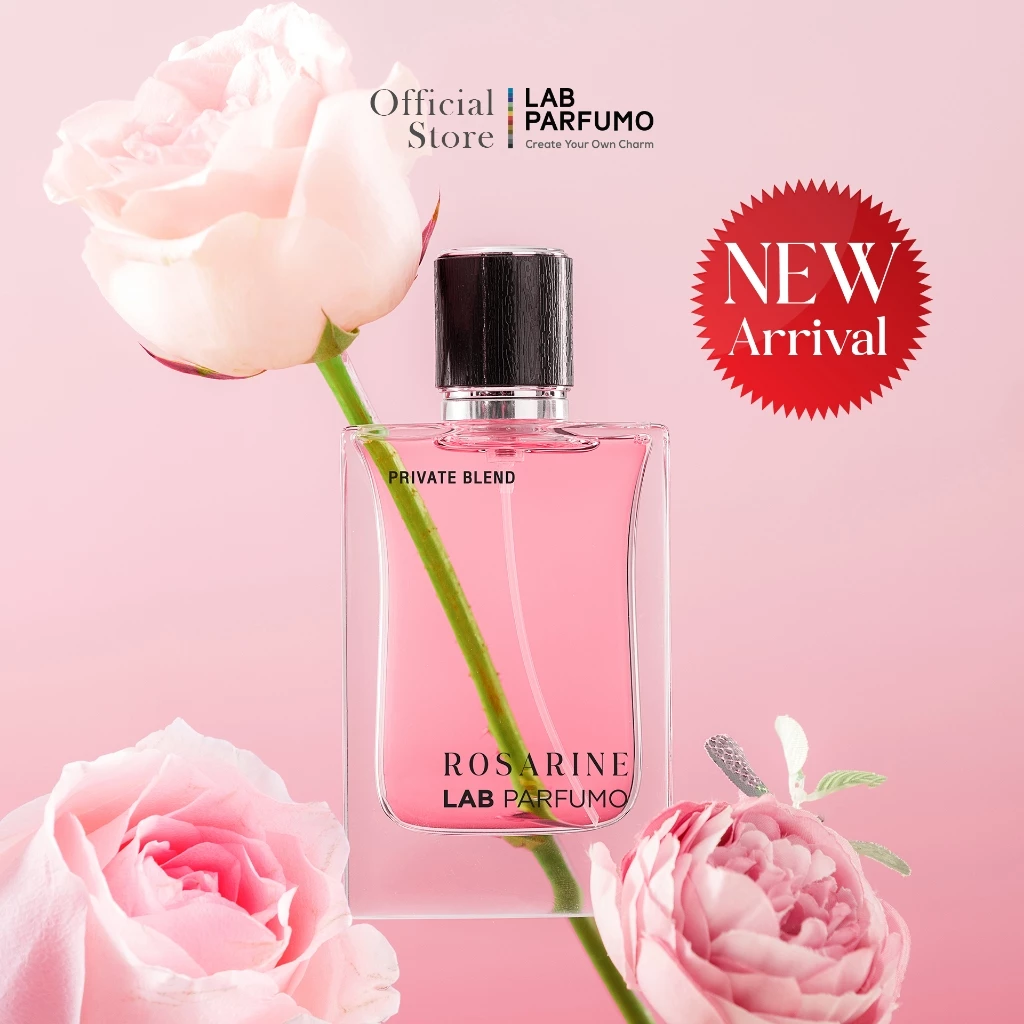 LAB PARFUMO Rosarine น้ำหอมสำหรับผู้หญิง ดอกไม้แป้งละมุนแห่งความสง่างาม