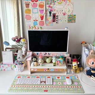 amuse stuff-mousepad flower แผ่นรองเม้าส์ลายดอกไม้ขนาด30*80เ…