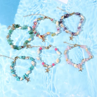 สร้อยคอโซ่ necklace จี้ จี้คอ ปลาดาว สไตล์เกาหลี แฟชั่น dopamine น่ารัก y2k สไตล์โบฮีเมียน ริมทะเล คุณภาพสูง พร้อมส่