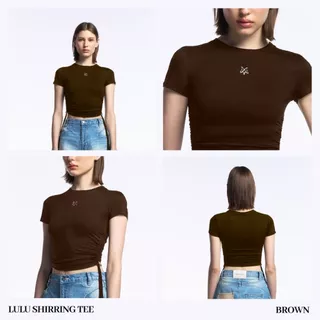 Merge Official - Lulu Shirring Tee (พร้อมส่ง)