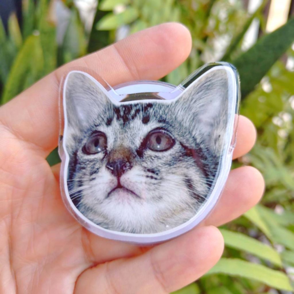 Griptok น้องแมว น้องหมา griptok acrylic (เปลี่ยนรูปได้) ใช้ติดหลังมือถือน่ารักๆ สั่งทำเป็นรูปน้องๆได้ตามใจชอบ - รูปที่ 5