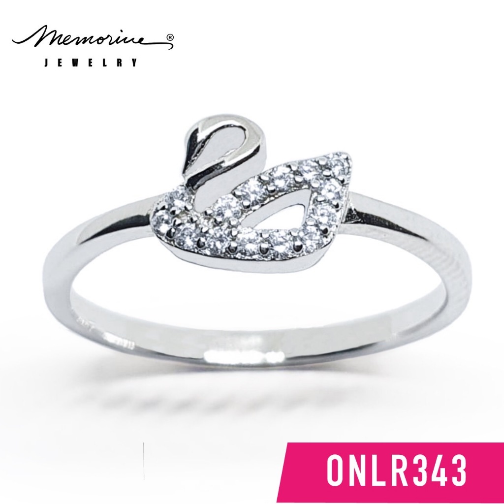 Memorine Jewelry แหวนเงินแท้ 925 ฝังเพชรสวิส(CZ) : ONLR343