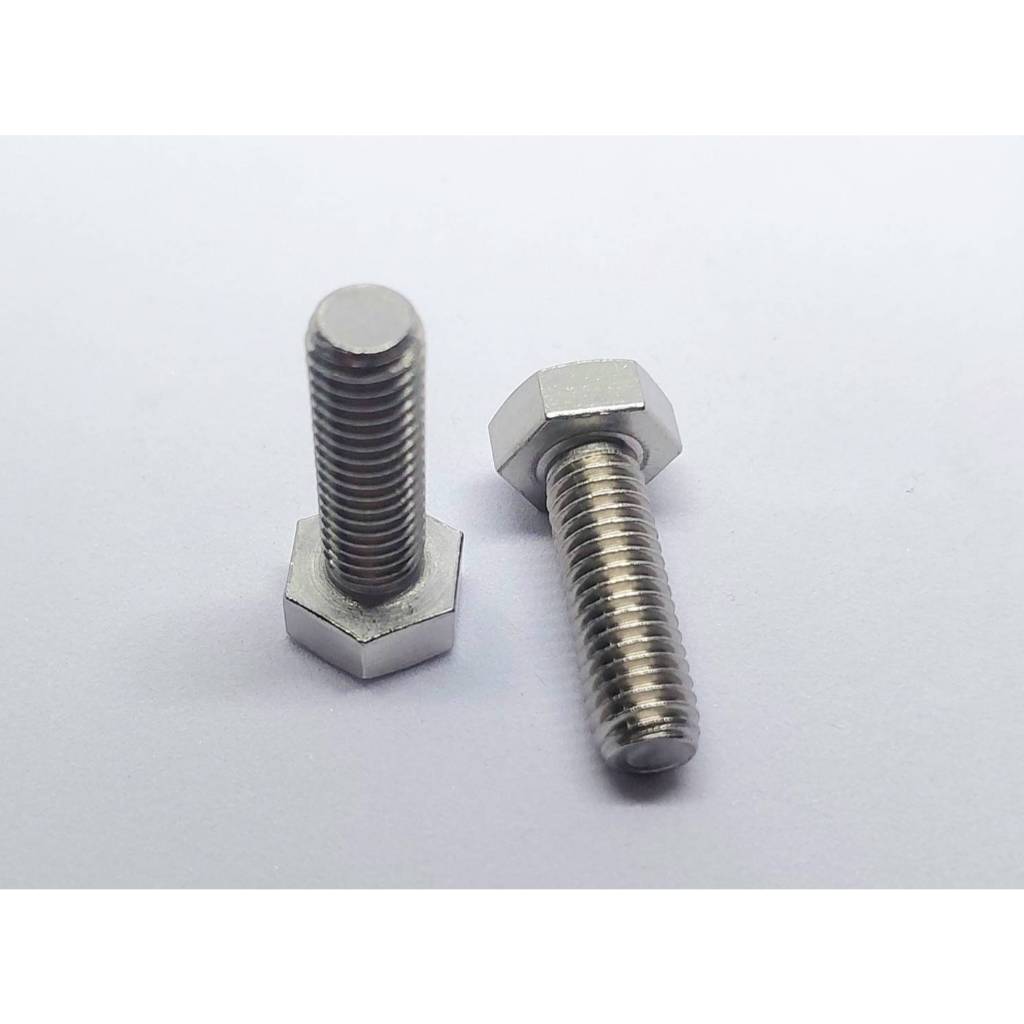 สกรูหัวหกเหลี่ยม stainless M8 Pitch 1.25 mm.