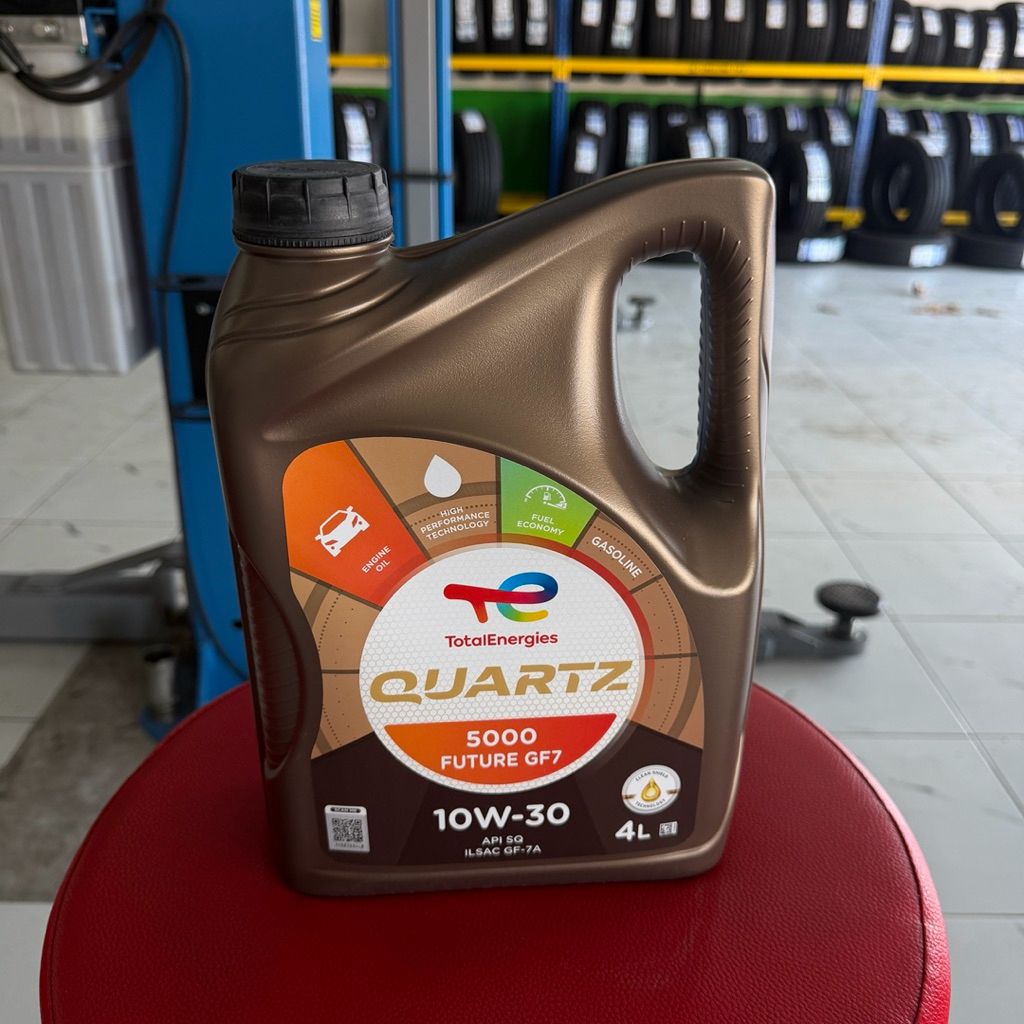 น้ำมันเครื่อง เบนซิน Total Q5000 10W-30 กึ่งสังเคราะห์