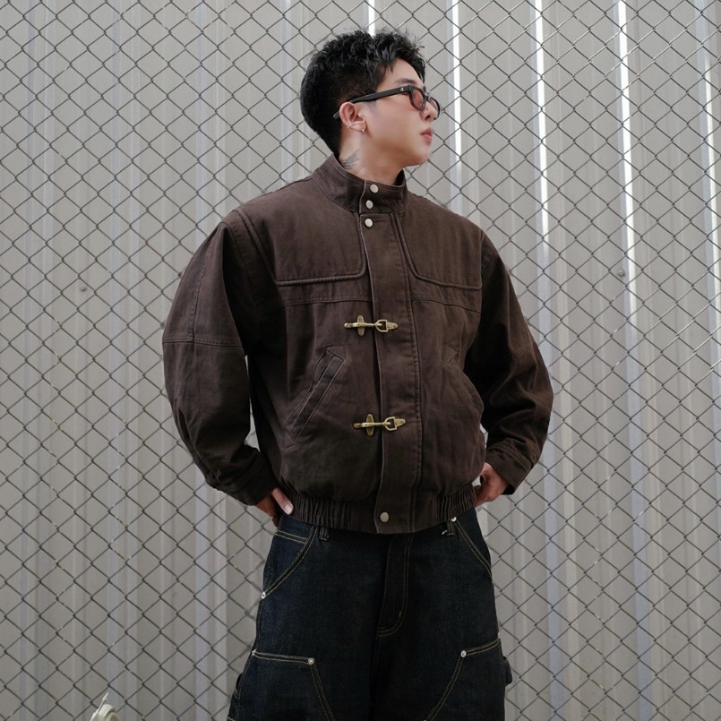 QCLOTH : DUST BROWN JACKET ส่งด่วนในวัน!!!