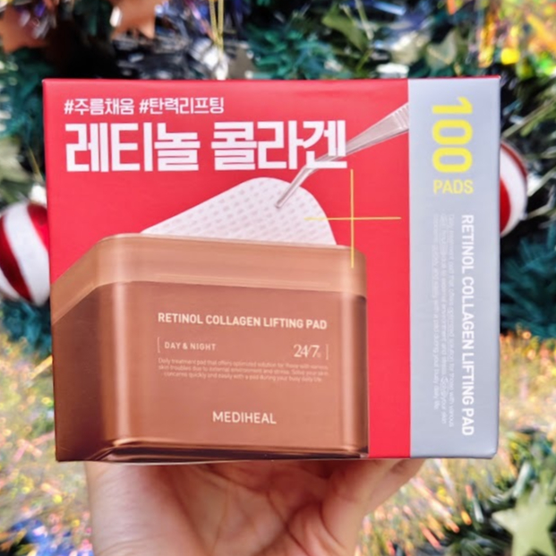 แท้ฉลากไทย 💯 Mediheal Retinol Collagen Lifting Pad 180 ml. (100 Pads) โทนเนอร์แพด