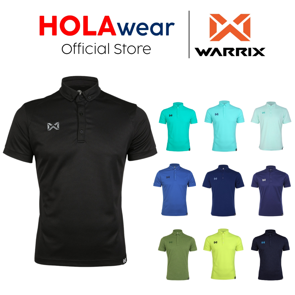 [มีส่งด่วน] เสื้อโปโล WARRIX 3315N PLAN15 รุ่น Classic Polo Shirt สี ดำ กรม น้ำเงิน เขียว