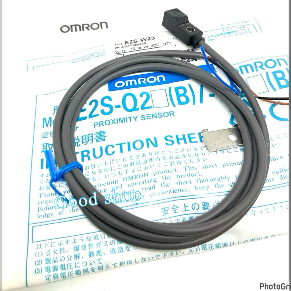 Omron E2S-W23 PROXIMITY SENSOR 12-24VDC  1M (ของใหม่) ระยะ2.5mm 3สาย ชนิด NPN-NO