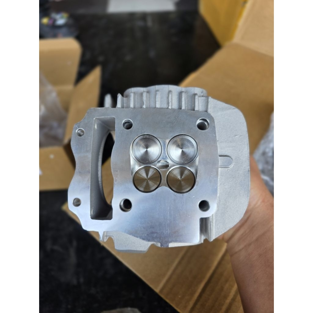 ฝา4วาวW125 วาว22-25 ลูก66-67 พ๊อตCNC ใบวาวอย่างดี พร้อมอุปกรณ์