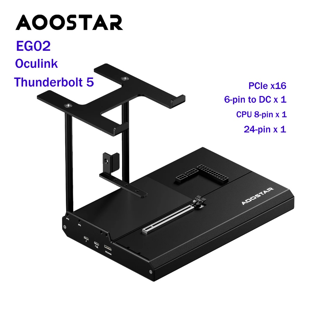 อุปกรณ์ต่อการ์ดจอแยก AOOSTAR  eGPU Dock EG02 TB5+Oculink