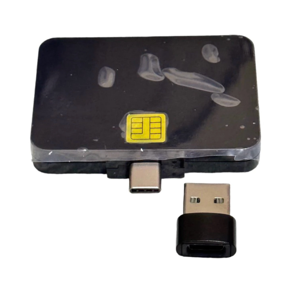 พร้อมส่ง USB/USB-C SIM Smart Card Reader USB-C CCID ISO 7816