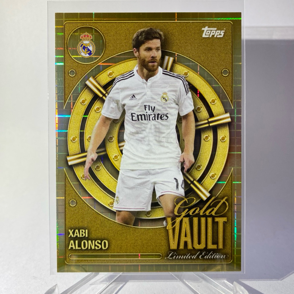 การ์ดนักฟุตบอล XABI ALONSO, REAL MADRID, GOLD VAULT, LIMITED EDITION, TOPPS 2025