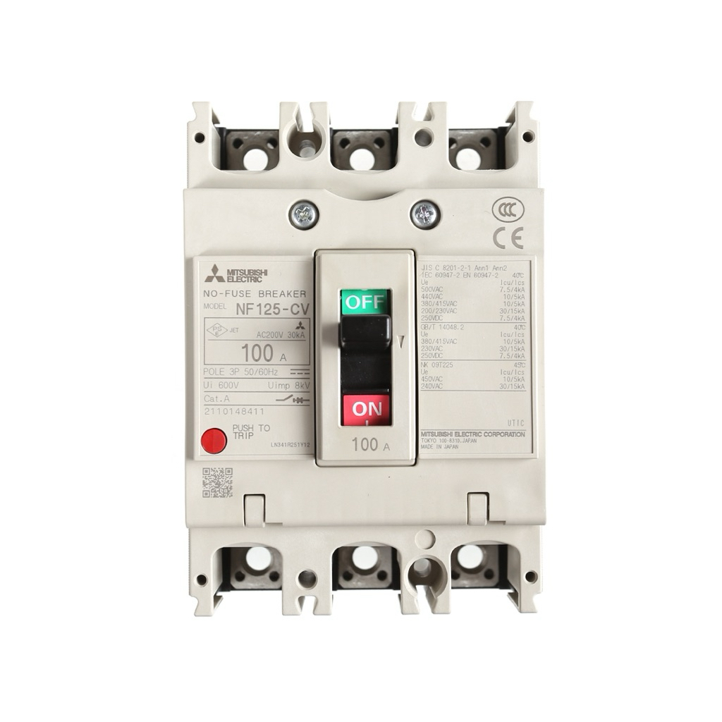 Mitsubishi MCCB มิตซูบิชิ เบรกเกอร์ NF-125-CV 3P 100A ของแท้ Japan
