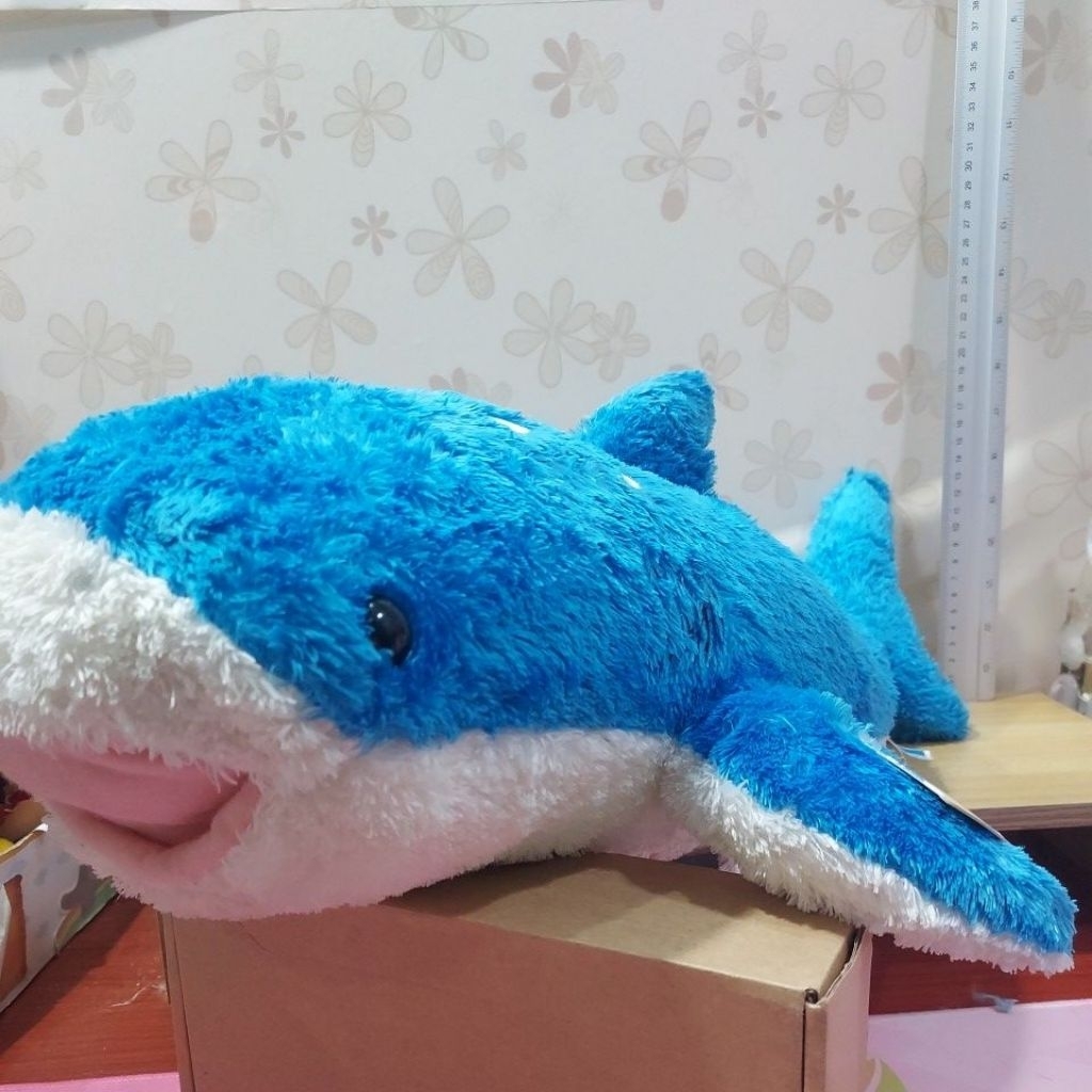 Okinawa Churaumi Aquarium Whale Shark Marine Blue Plush Toy/ตุ๊กตาปลาฉลามวาฬมารีนบลู ของแท้ญี่ปุ่นมื