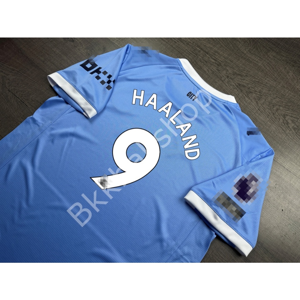 [แฟนบอล] - เสื้อฟุตบอล IIมn ซิตี้ Home 2025/26 เบอร์ชื่อ 7 MARMOUSH 9 HAALAND 47 FODEN