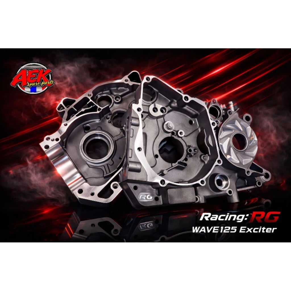 แคร้ง RG WAVE125 OPEN หลักEXCITER(เอ็กไซเตอร์) Wave-125 R/S/I บังลม ใส่ไดร์สตาร์มือ สตาร์เท้า ตัวใหม่ล่าสุด รองรับลูก90+